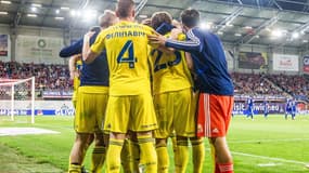 Les joueurs du BATE Borisov en juillet 2019