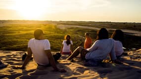 Baigneurs à Marseille, le jeudi 6 mars 2014.