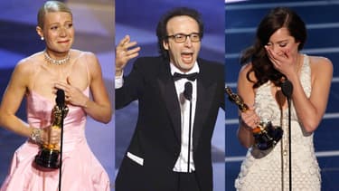 Gwyneth Paltrow, Roberto Benigni, Marion Cotillard, oscarisés et heureux de l'être.