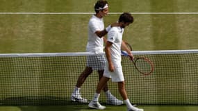 Roger Federer et Gilles Simon