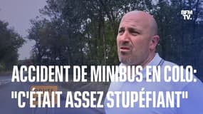 Accident d'un minibus en colonie de vacances: "Ça criait, c'était assez stupéfiant", témoigne Ludovic