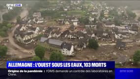 L'Ouest de l'Allemagne sous les eaux 