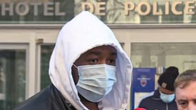 Photo extraite d'une vidéo montrant le producteur de musique Michel Zecler après son dépôt de plainte à l'IGPN contre des policiers qui l'ont passé à tabac, le 26 novembre 2020 à Paris