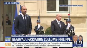 Passation de pouvoir: "Nous vivons une période difficile (...) Il nous appartient à nous tous d'être à la hauteur de la tâche", dit Philippe