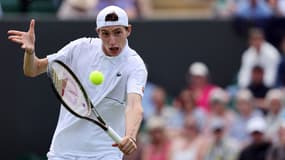 Ugo Humbert à Wimbledon, le 29 juin 2022