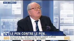 Exclusion du FN: "J'ai été la victime d'une injustice", Jean-Marie Le Pen