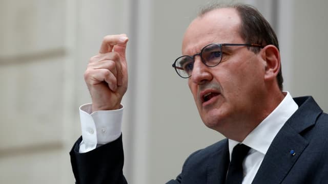Le Premier ministre Jean Castex s'exprime le 28 avril 2021 à Paris, à l'issue du Conseil des ministres