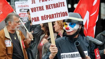 Dans un cortège contre la réforme des retraites, à Lyon. La huitième journée de mobilisation contre la réforme des retraites a été marquée par un net reflux ce samedi, un effet de la lassitude des manifestants après le vote de la loi et des divisions synd