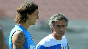 José Mourinho et Zlatan Ibrahimovic à l'Inter