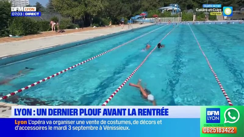 Lyon: un dernier plongeon avant la rentrée