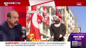 Poupée gonflable pendue à l'effigie d'Élisabeth Borne: "Ce n'est pas bon pour le mouvement social", juge Philippe Martinez