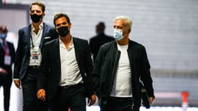 Admar Lopes aux côtés de Vladimir Petkovic, en août 2020 au Vélodrome. 