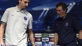 Zlatan Ibrahimovic et Laurent Blanc