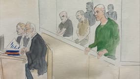Procès de Redoine Faïd (dessin d'illustration)