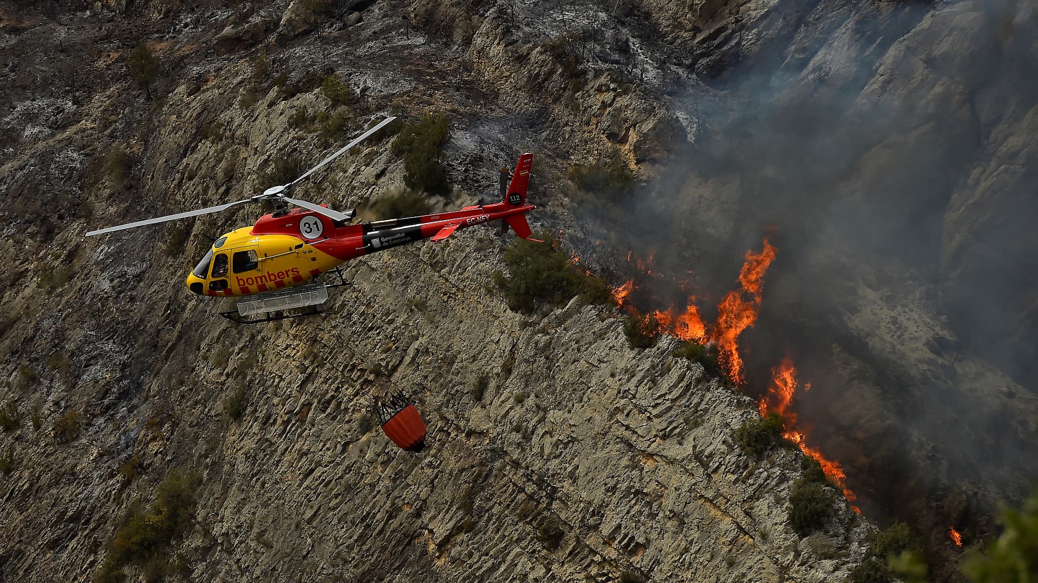 Fires in Spain and record drought in Italy .. Heat wave is getting worse in southern Europe