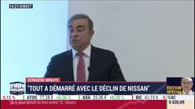 Les deux raisons du "complot" japonais, selon Carlos Ghosn