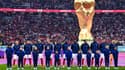 L'équipe de France avant le coup d'envoi de la demi-finale contre le Maroc, le 14 décembre 2022