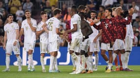Les joueurs du Bayern face au Barça 