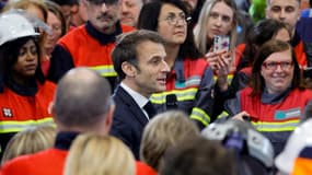 Emmanuel Macron à Dunkerque le 12 mai 2023 