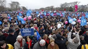 Dimanche à Paris, 340 000 opposants au mariage gay ont manifesté, selon la préfecture de police.