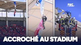 Toulouse-Sale : Un parachutiste avec le ballon accroché au toit (secouru par les pompiers)