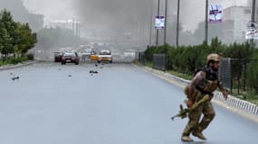 Peu après l'attaque du parlement afghan à Kaboul, le 22 juin 2015.