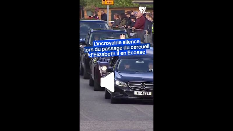 L'incroyable silence lors du passage du cercueil d'Elizabeth II à Ballater en Écosse