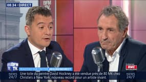 Gérald Darmanin face à Jean-Jacques Bourdin en direct