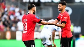 A. Gouri et M. Terrier avec le maillot de Rennes