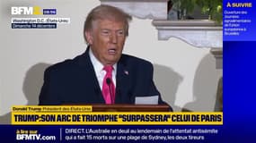 Washington: l'arc de Triomphe voulu par Donald Trump "surpassera de beaucoup" celui de Paris
