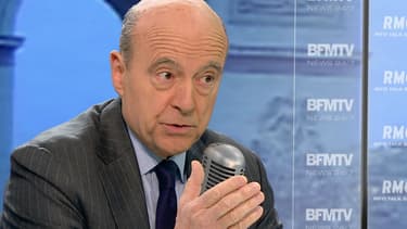 Alain Juppé sur le plateau de BFMTV et RMC