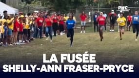 La fusée Shelly-Ann Fraser-Pryce (contre des parents d'élèves)