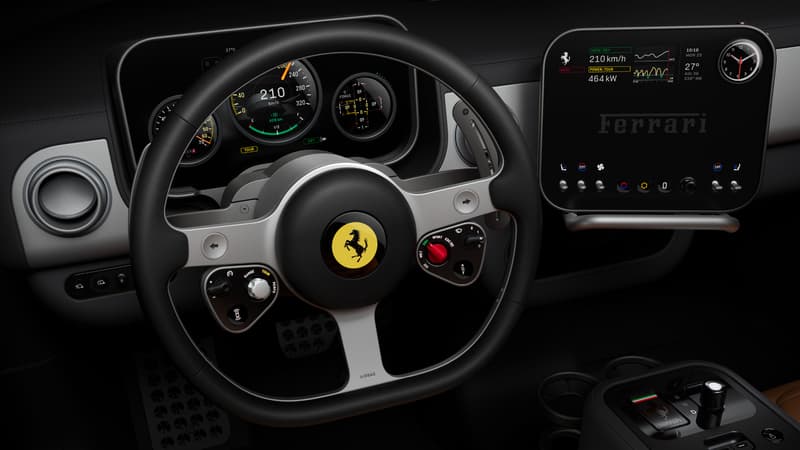 Elle a pris le contre-pied de Tesla et de son "tout tactile": Ferrari a fait appel au père du design de l’iPhone pour l’intérieur de sa toute première voiture électrique
