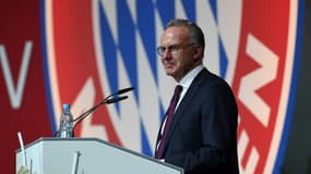 Le président du directoire du Bayern Munich, Karl-Heinz Rummenigge, lors d'un meeting à Munich, le 30 novembre 2018