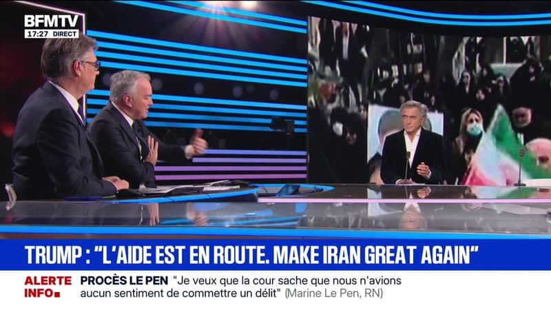 Marschall Truchot : Trump, "l'aide est en route. Make Iran great again" - 13/01