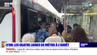 Lyon : les quatre lignes de métro à l'arrêt