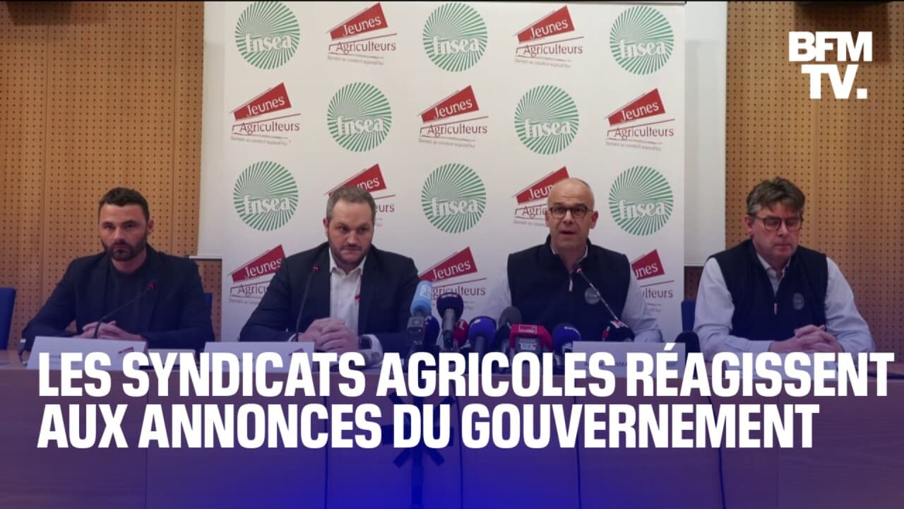 La Conférence De Presse Des Jeunes Agriculteurs Et De La FNSEA Après ...