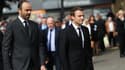 Edouard Philippe et Emmanuel Macron à Saint-Etienne-du-Rouvray le 26 juillet 2017.