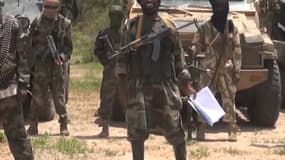 Le chef de Boko Haram Abubakar Shekau, ici en juillet 2014, a déclaré créer un "califat islamique" dans une ville du nord-est du Nigeria.
