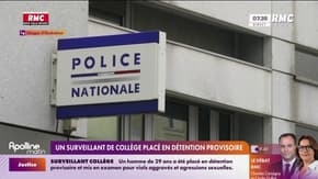 Un surveillant de collège placé en détention provisoire