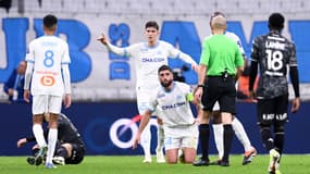 Samuel Gigot lors d'OM-Metz, le 9 février 2024.