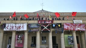 Occupation du théâtre de l'Odéon par des intermittents du spectacle, le 23 avril 2021