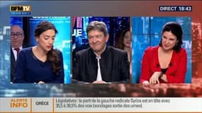 BFM Politique: L'interview de Jean-Luc Mélenchon par Anna Cabana (3/6) - 25/01