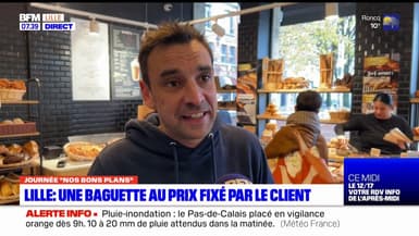 Lille: une baguette au prix fixé par le client