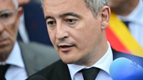 Le ministre français de la Justice, Gérald Darmanin, lors de sa viste de la prison de Toulon-La Farlède (Var), le 15 avril 2025.