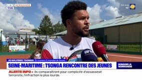 Seine-Maritime: des jeunes joueurs de tennis ont rencontré Jo-Wilfried Tsonga