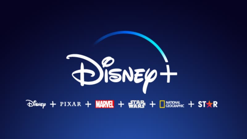 Le logo de Disney+.