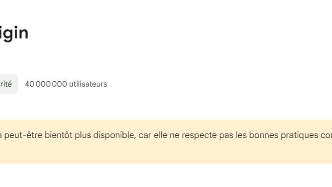 uBlock Origin sera bientôt supprimé du Chrome webstore