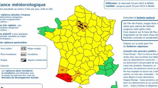 Les départements des Pyrénées-Atlantiques et des Hautes-Pyrénées sont maintenus en vigilance rouge pour des risques majeurs de crue
