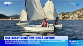Nice : des pitchouï s'initient à l'aviron
